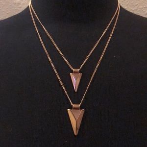gold chain layered necklace